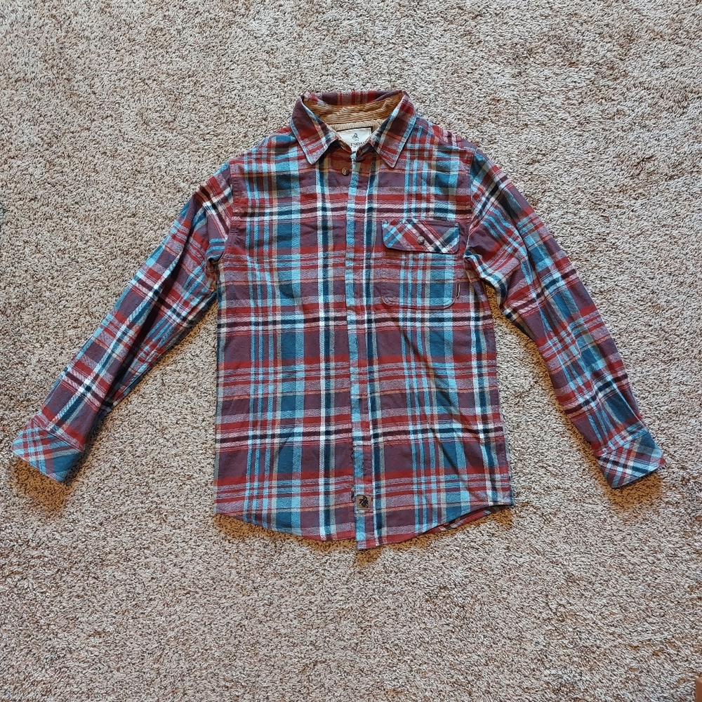 Legendary Whitetail Mens Small Red/Blue flannel